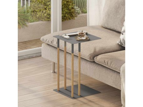 HANAH HOME Pomoćni stočić Catania Anthracite