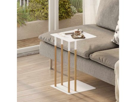 HANAH HOME Pomoćni stočić Catania White