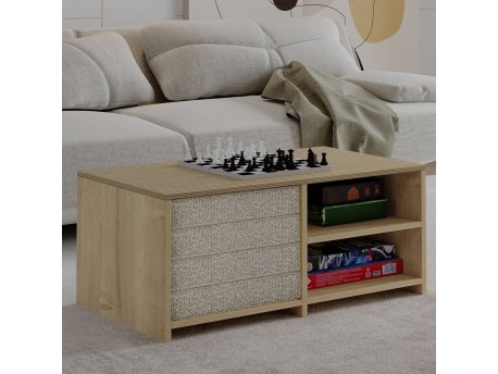 HANAH HOME Sto za dnevnu sobu Gord Warm Oak Sapphire Oak