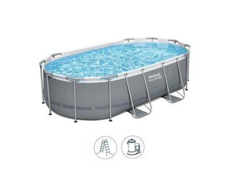 BESTWAY Steel Pro Max 427x250x100 cm porodični ovalni bazen 56620