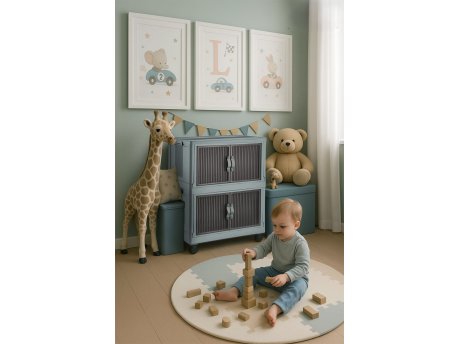 HANAH HOME Višenamenski ormar Lavine 67 Baby Blue