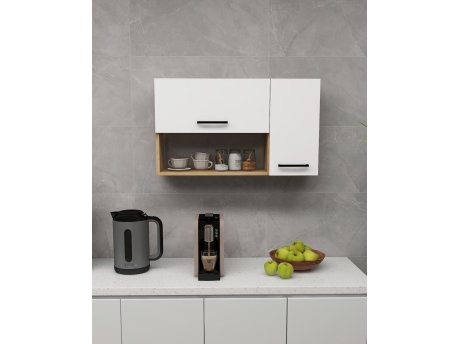 HANAH HOME Višenamenski ormar Akasya Sapphire Oak White