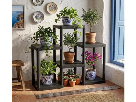 HANAH HOME Višenamenska polica Sakura Black