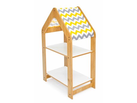 HANAH HOME Višenamenska polica Multipurpose Shelves 2 Natural White Yellow