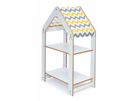 HANAH HOME Višenamenska polica Multipurpose Shelves 2 White Yellow