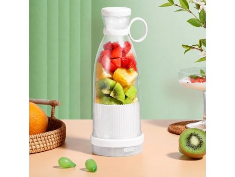 HOMEMATES Prenosivi blender na bateriju bele boje 380ml