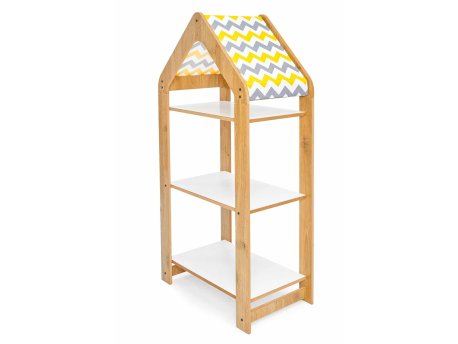 HANAH HOME Višenamenska polica Multipurpose Shelves 3 Natural White Yellow