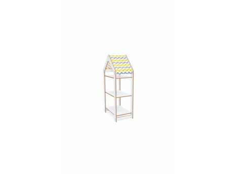 HANAH HOME Višenamenska polica Multipurpose Shelves 3 White Yellow