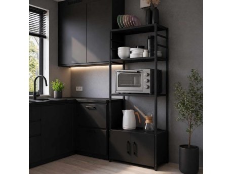 HANAH HOME Višenamenska polica Modu Black