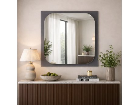 HANAH HOME Ogledalo Transparenza 65 x 65 Fume