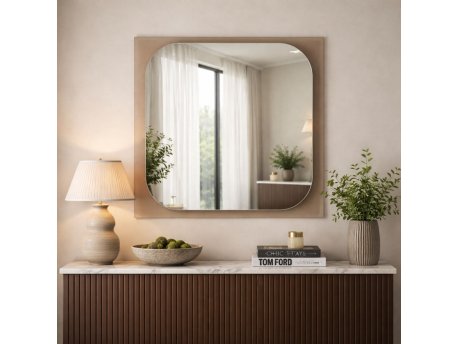 HANAH HOME Ogledalo Transparenza 65 x 65 Bronze
