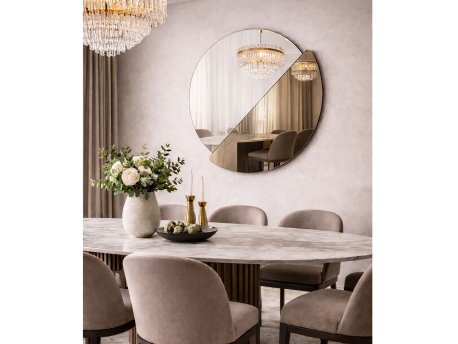 HANAH HOME Ogledalo Crescent Bronze v2
