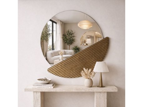 HANAH HOME Ogledalo Crescent Bronze