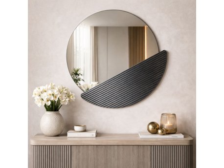 HANAH HOME Ogledalo Crescent Fume