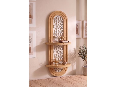 HANAH HOME Zidna polica Artmtkwll5 Oak