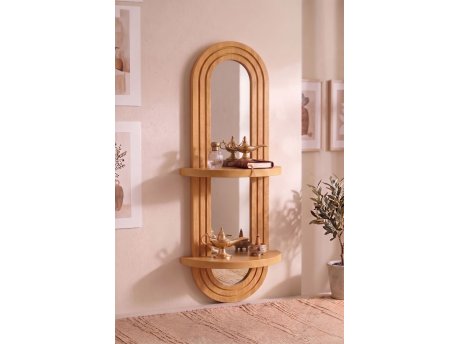 HANAH HOME Zidna polica Artmtkwll6 Oak