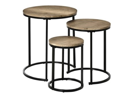 Bolzz OKRUGLI COFFE STO 3 KOM SET LIGHT