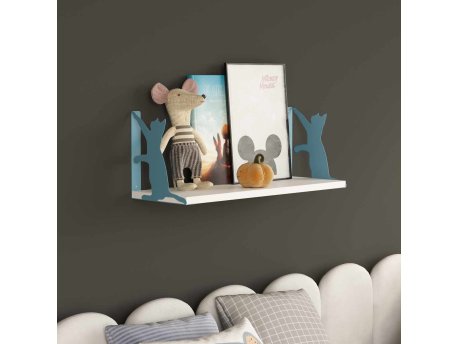 HANAH HOME Zidna polica Tiger Cat Blue