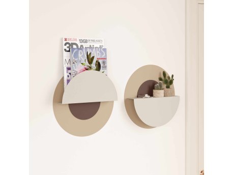 HANAH HOME Zidna polica Rio Cream