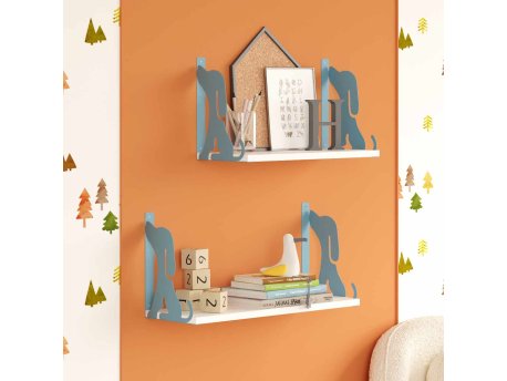 HANAH HOME Zidna polica Hunter Dog 2 Blue