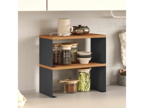 HANAH HOME Kuhinjska polica Malaga Black