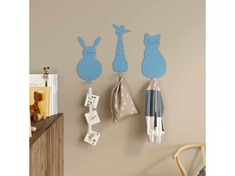 HANAH HOME Čiviluk Animal Kingdom Blue
