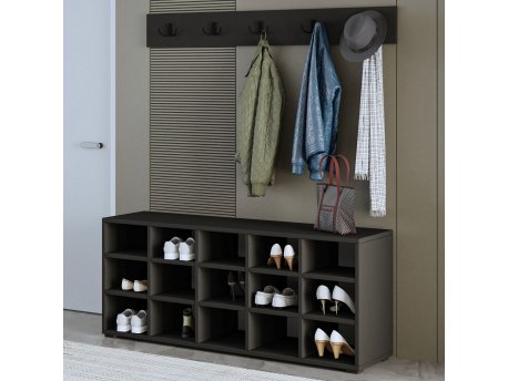 HANAH HOME Cipelarnik Talu Anthracite
