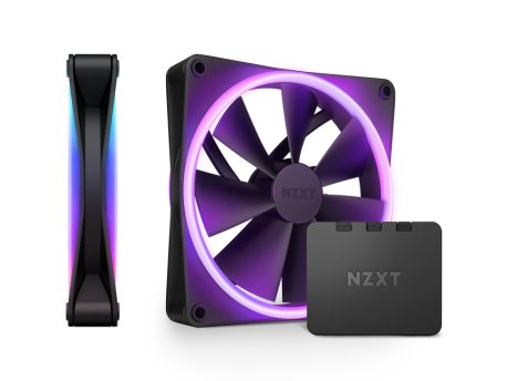 NZXT F140 RGB Duo Twin Pack 140mm ventilator crni (RF-D14DF-B1)