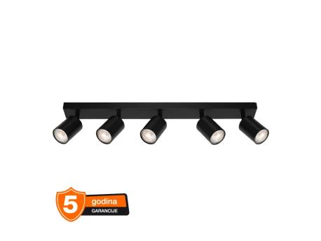 OSRAM Crna spot lampa 5xGU10