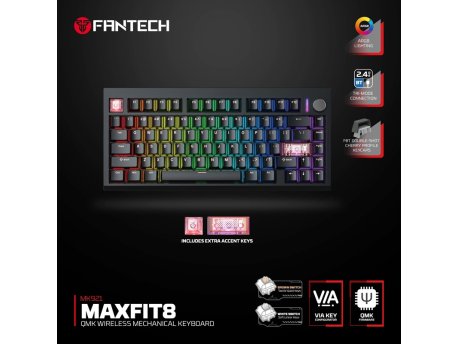 FANTECH MK921 Maxfit8 – Gejmerska mehanička tastatura sa Brown switchevima