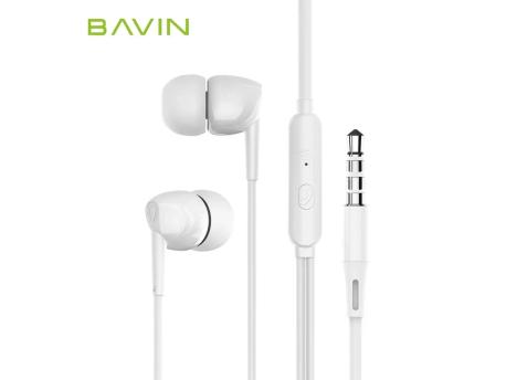 Bavin Slušalice 3,5mm 1,2m bela - HX851