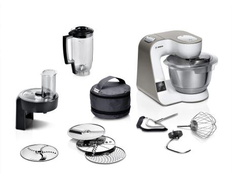 BOSCH Kuhinjski robot sa integrisanom vagom MUM 5 1000 W Bela, Boja šampanjca