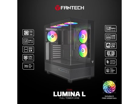 FANTECH Kućište Gaming CG86 Lumina L crno
