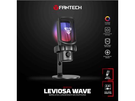 FANTECH Mikrofon Wireless WMCX01 Leviosa Wave crni