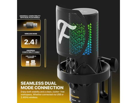 FANTECH Mikrofon Wireless WFM1 Resono crni