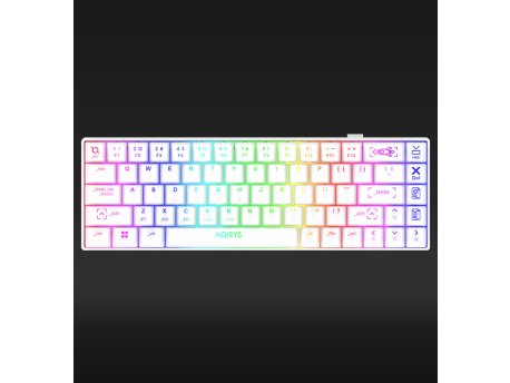 AQIRYS Tastatura Wireless Mechanical Keyboard Mira White 2.0 103-0077
