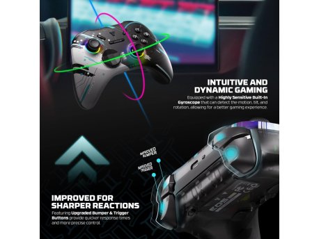 FANTECH Joypad wireless WGP15V2S EOS PRO II S Geminus multiplatform RGB crni