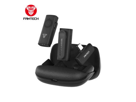 FANTECH Mikrofon Wireless Lavalier Leviosa Air WMV21C (Dual Mic) Type C crni