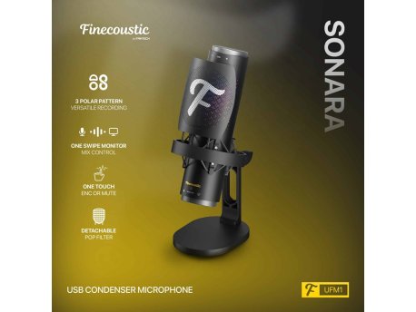 FANTECH Microfon Wired UFM1 Sonara crni