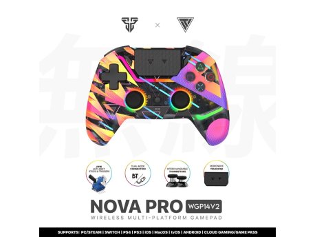 FANTECH Joypad wireless WGP14V2 NOVA PRO multiplatform Rainbow
