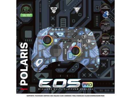 FANTECH Joypad wireless WGP15 EOS PRO multiplatform RGB plavi