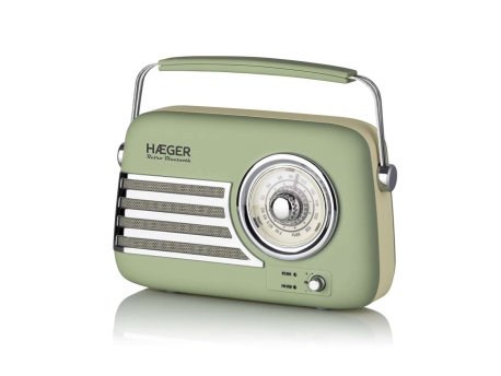 HAEGER RB-GRE.001A Retro FM radio sa Bluetooth zvučnikom zeleni