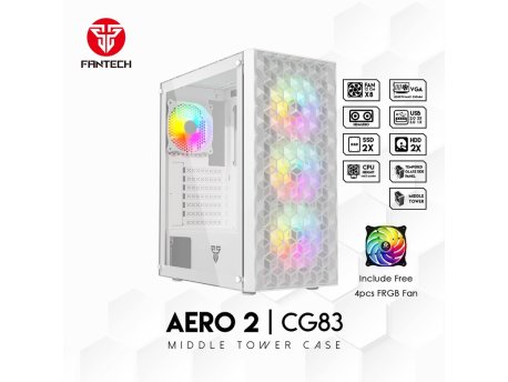 FANTECH Kuciste Gaming CG83 Aero 2 belo