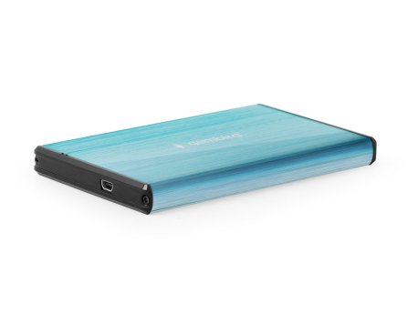 GEMBIRD Eksterno kućište za 2.5 inča SATA HDD/SSD diskove, aluminijumsko, plavo (EE2-U3S-3-B)