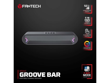 FANTECH Bluetooth zvučnik BS160 GROOVE BAR crni