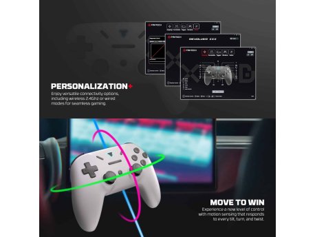 FANTECH Joypad wireless WGP12S Revolver III sivi