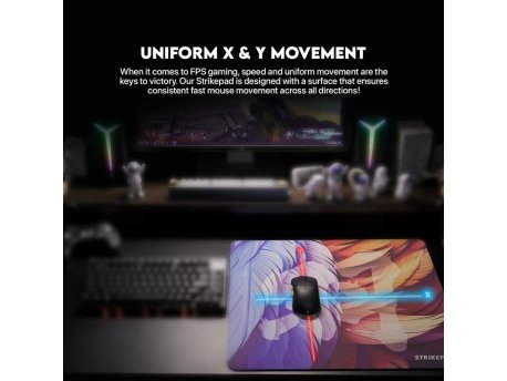 FANTECH Podloga za miš MST491 Holographic Strikepad plava