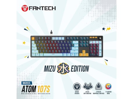 FANTECH Tastatura Mehanička Gaming MK893S RGB Atom 107S MIZU Blue (Taro switch)