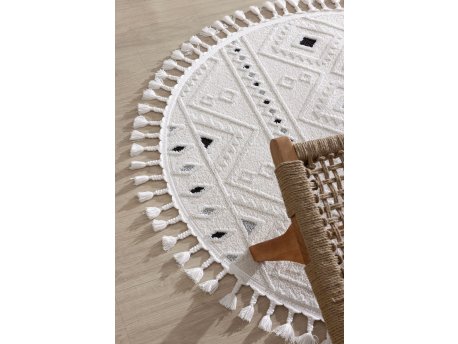 Conceptum Hypnose Tepih (160x160) 33412 Cream Black