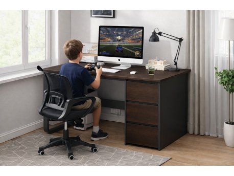 LUX Urban 120 Radni sto - kompjuterski model sa 3 fioke (274824)